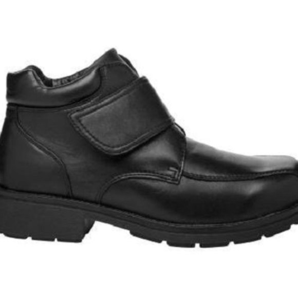 New Men's Propet RODNEY black leather strap boot - Picture 6 of 7